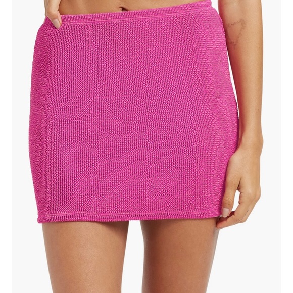 NWT Good American Pink Always Fits Swim Mini Skirt, multiple sizes - Picture 2 of 4